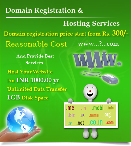 domain registration and hosting services